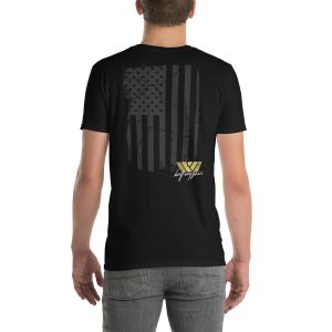 Flag-back Westgrove Short-Sleeve T-Shirt (Gold and Gray)